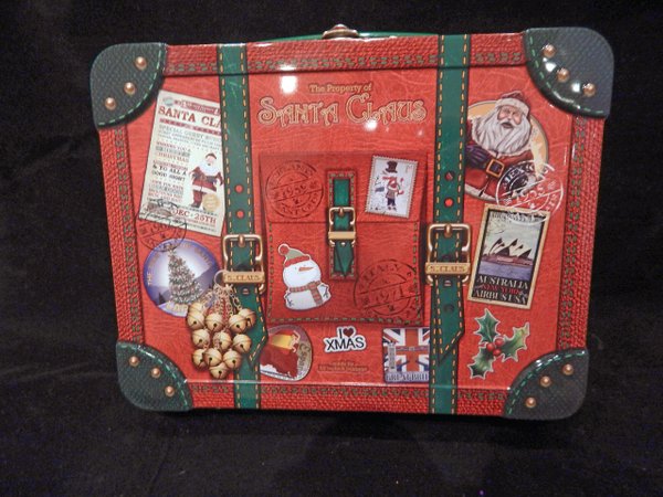 Blechdose Weihnachtskoffer